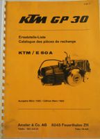 ORIGINAL ERSATZTEILKATALOG | KTM GP30 / E50A | AB 03.1985