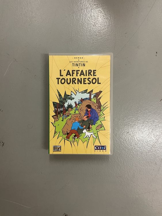 VHS-TINTIN-L AFFAIRE TOURNESOL - Rare-Herge Belvision Castermann Citel