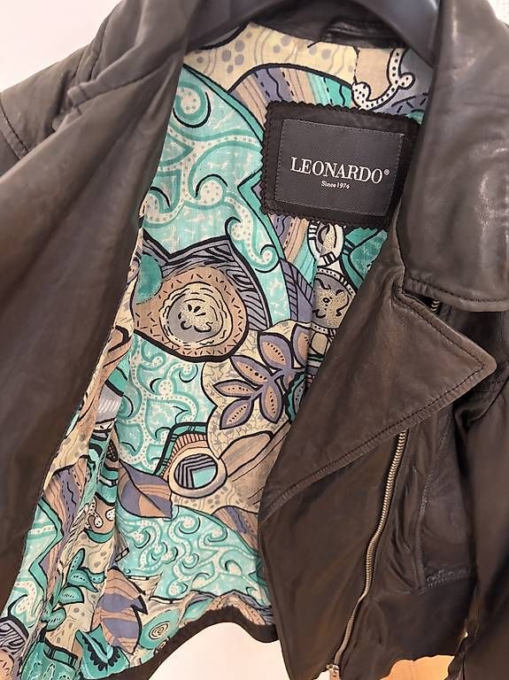 Giacche: Lederjacke von Leonardo – Usato da Winterthur venduto da Ineda 1