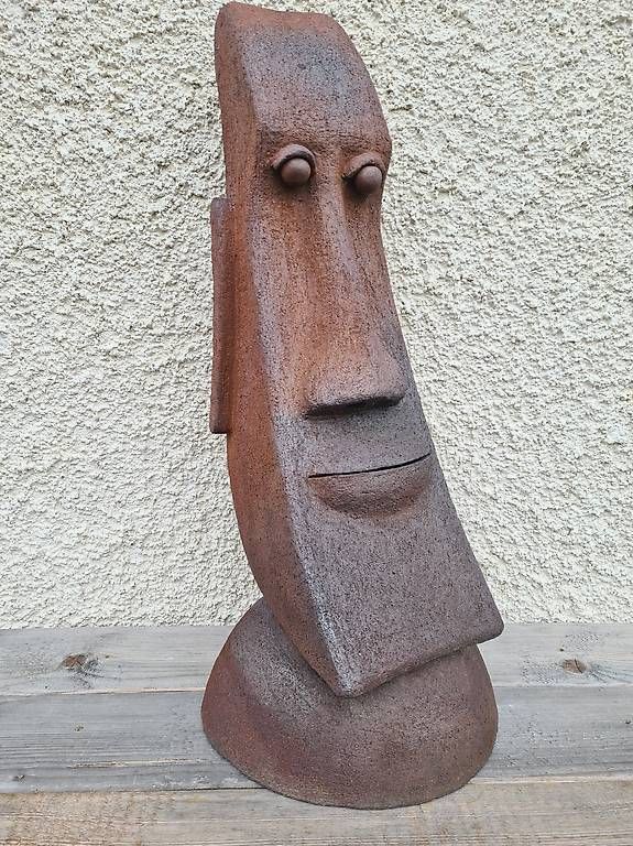 Sculture & Statue: Keramikskulptur Moai – Nuovo (secondo la descrizione) da Thun venduto da Jkthun 3