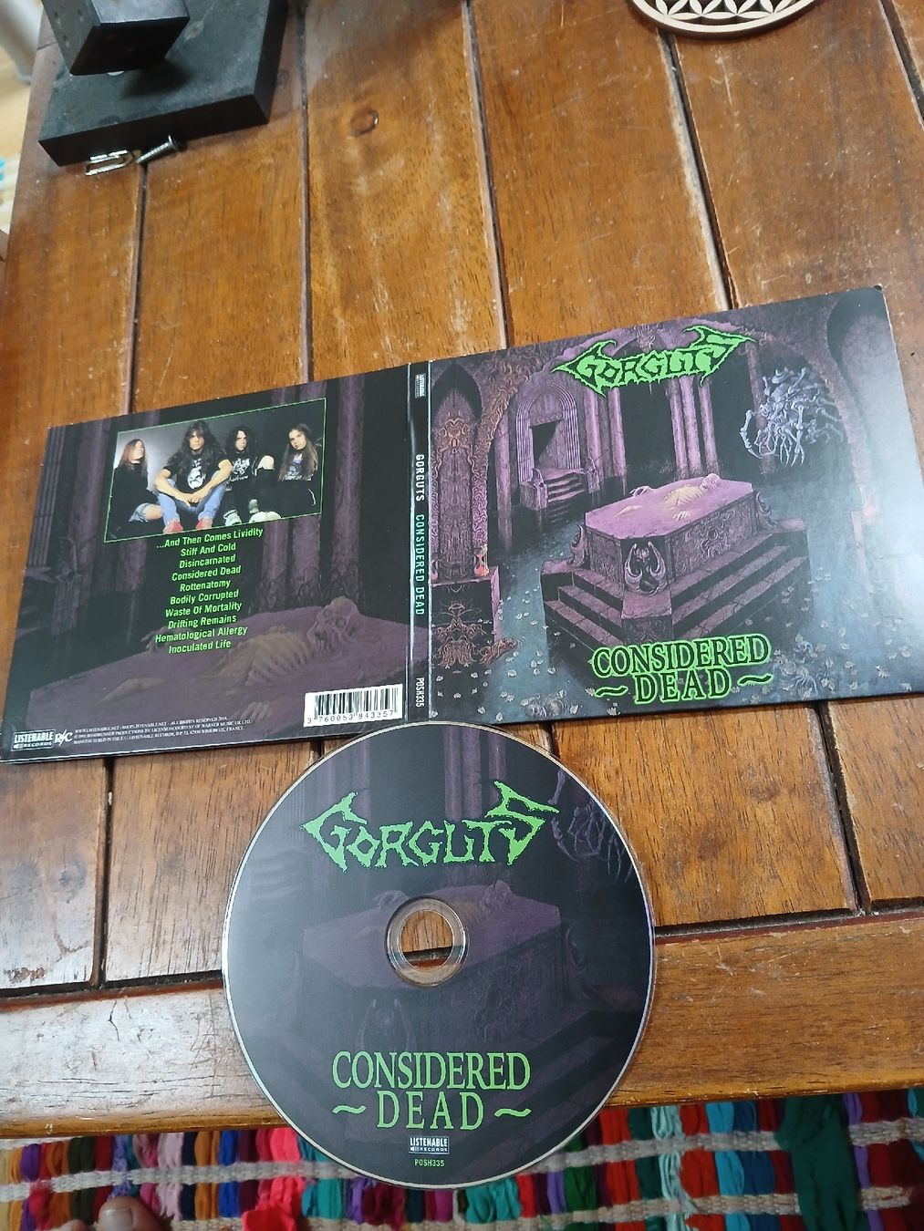 CD: gorguts - considered dead (digi) – Usato da St-Cergue venduto da VeganWarrior