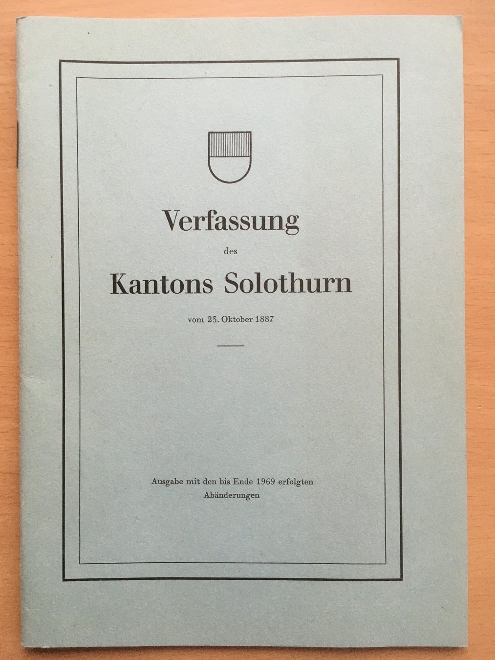 Libri: Verfassung des Kantons Solothurn (1969) – Usato da Grenchen venduto da Kogi7
