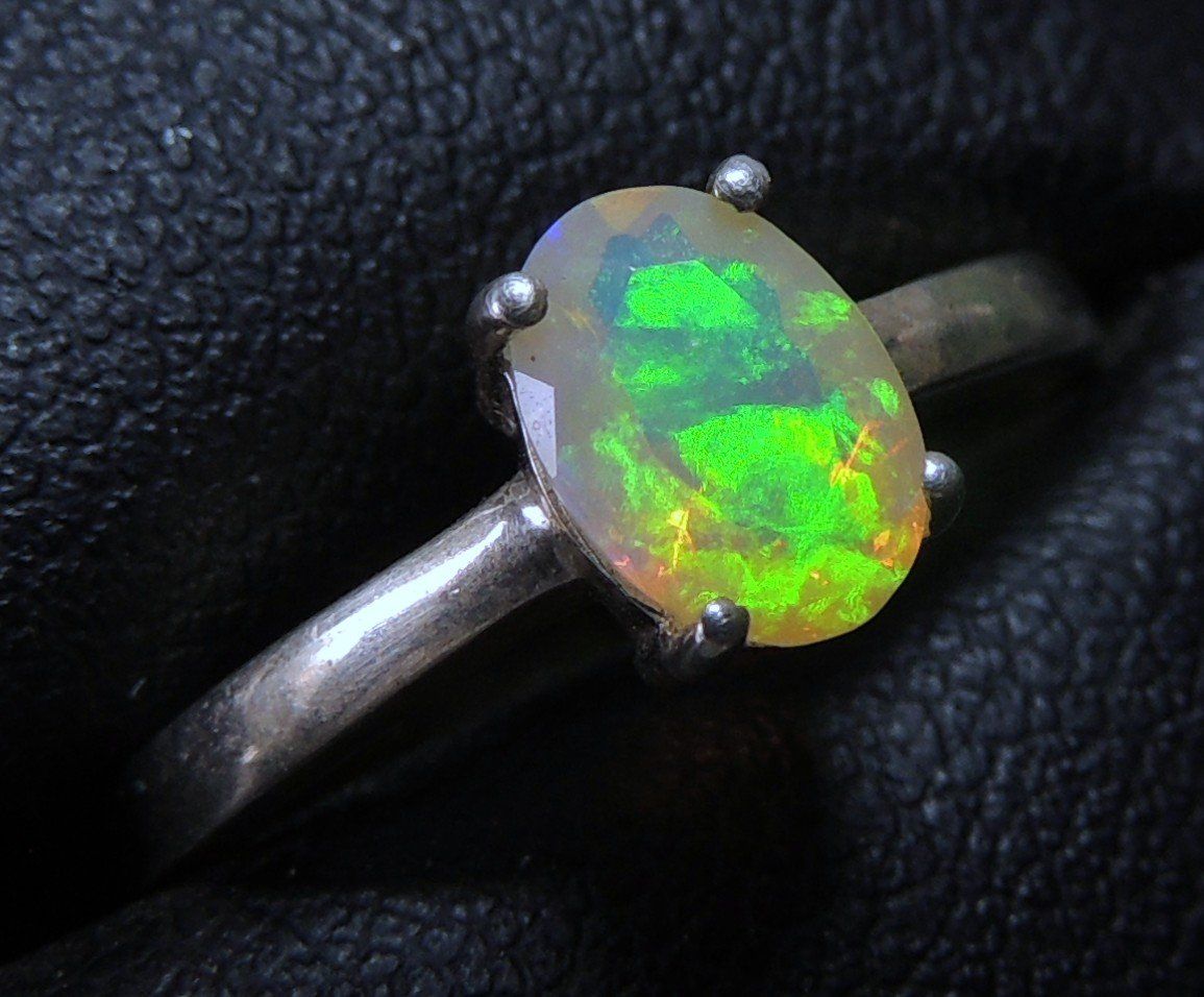 Anelli: Opal Silber 925 Fingerring Gr. 53 – Usato da Waldenburg venduto da schaller707 2
