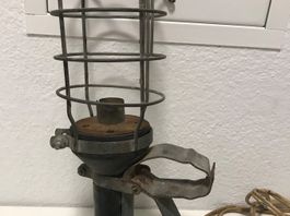 Alte  elektrischen  tragbare Lampe