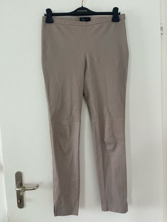 Damen Lederhose beige Grösse 44
