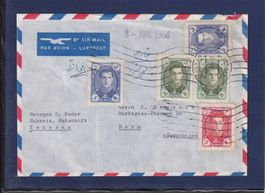 Par avion - Iran (Teheran) - Bern (CH) - 1958