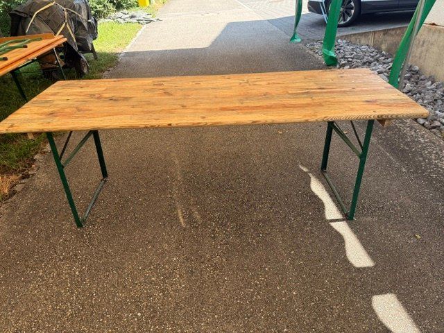 Tischset: Festbankgarnitur, Holz, gebraucht – Gebraucht aus Pfaffnau von Gerry1503 2