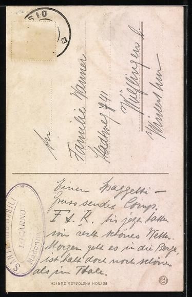 Ansichtskarten: AK Locarno, Madonna del Sasso – Gebraucht aus Berlin von bartko-reher 1
