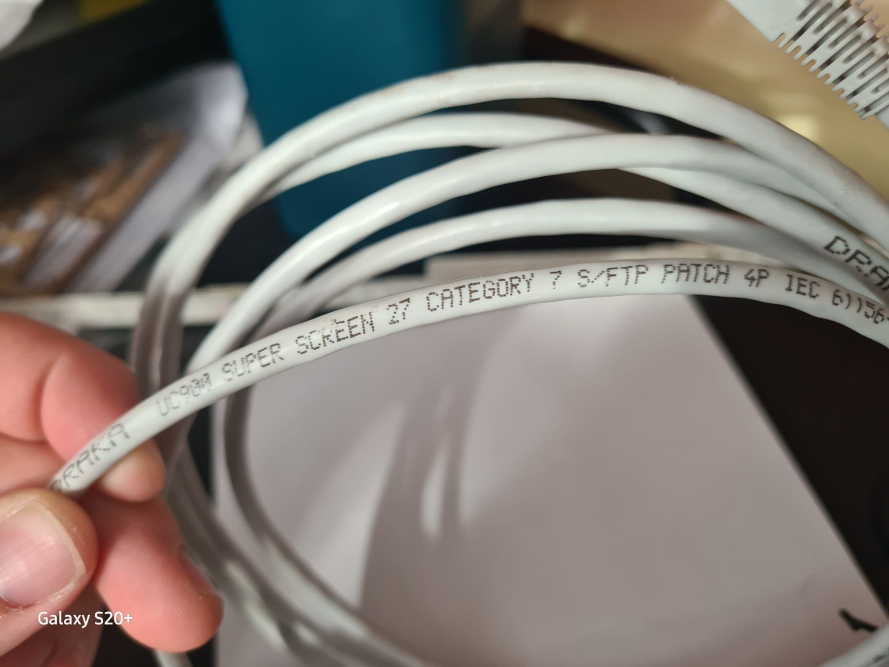 Kabel: Patch Kabel LAN-Kabel Kat.7, weiss, ca.3m-superschnell S/FTP – Gebraucht aus Zürich von Alibaba1234 2