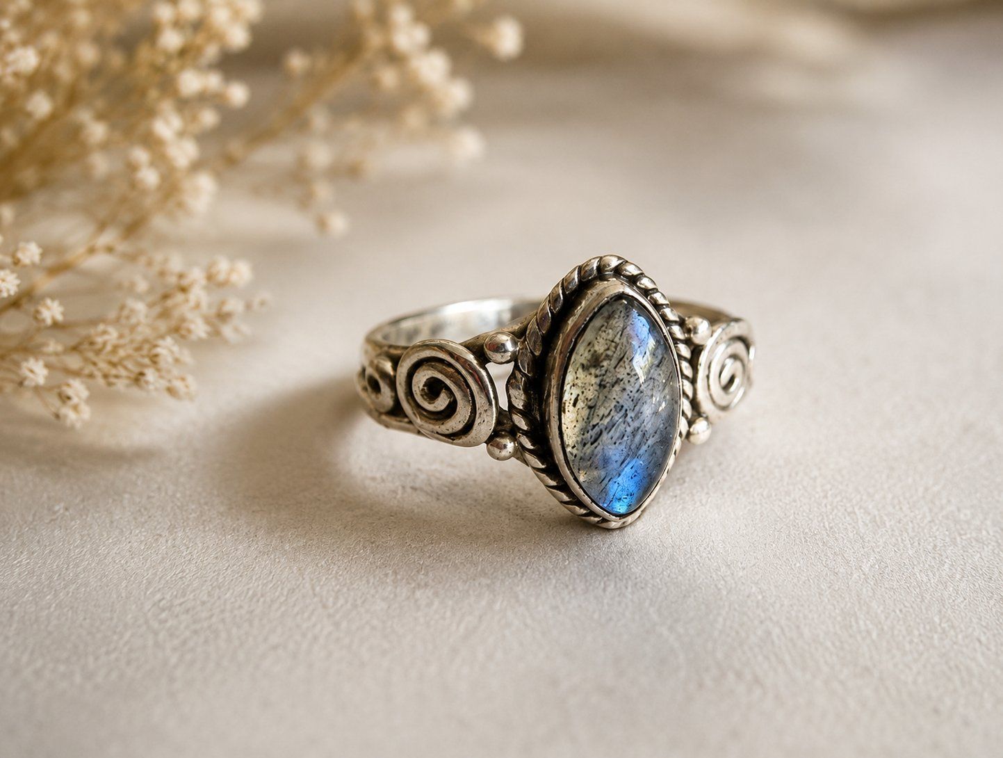 Ringe: Silber Ring mit Stein und Stempel 925 – Gebraucht aus Kirchdorf AG von coco123