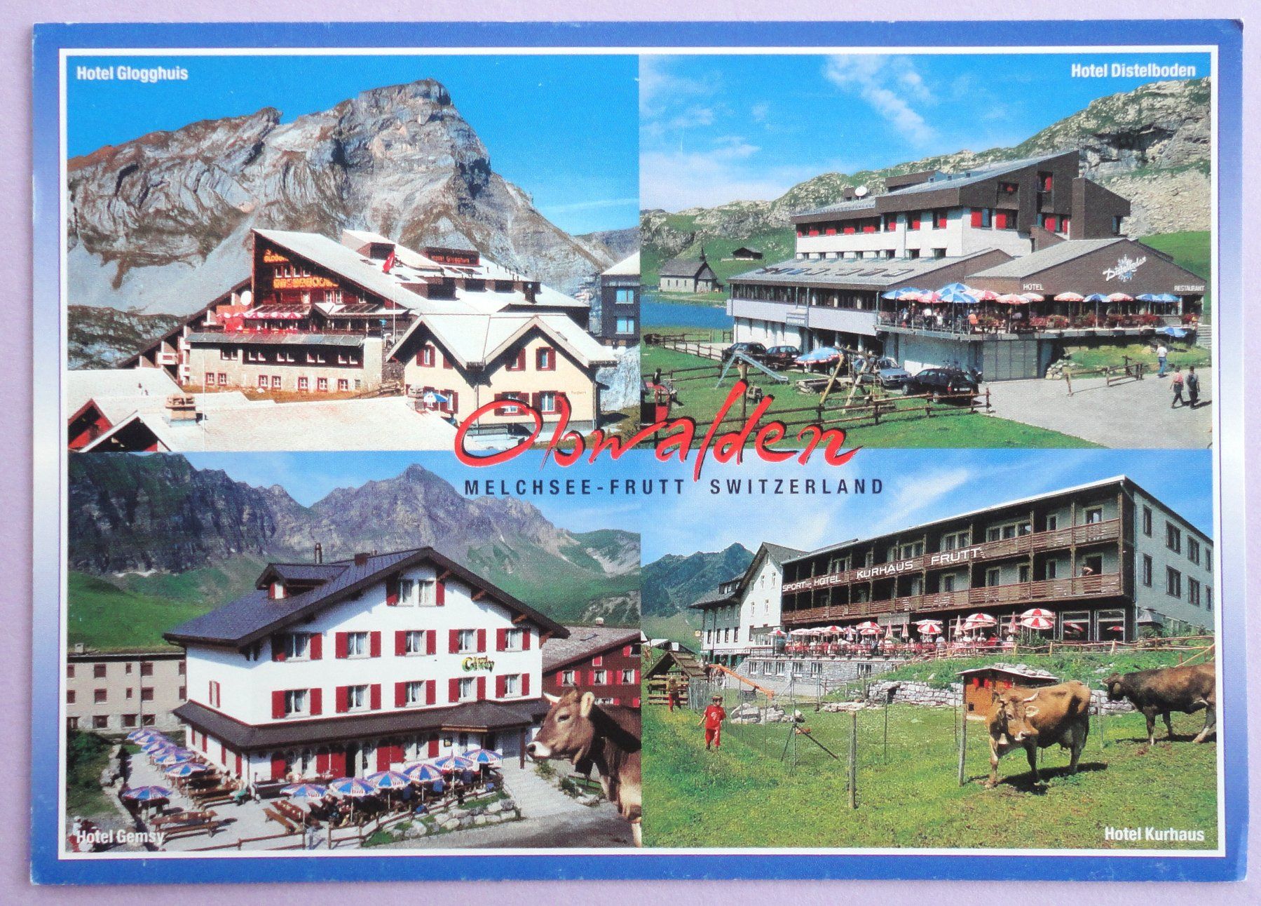 Ansichtskarten: Obwalden - Melchsee-Frutt – Gebraucht aus Fétigny von Billy2miny