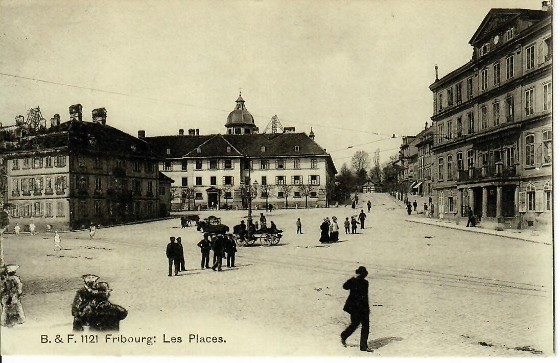 Cartoline postali: Fribourg, les Places – Usato da Hochdorf venduto da Ziegel-16