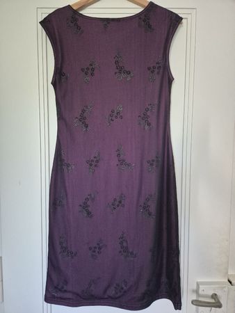 Elegantes lila Kleid-Perlen-Stickerei(New Scene Active) Gr.M