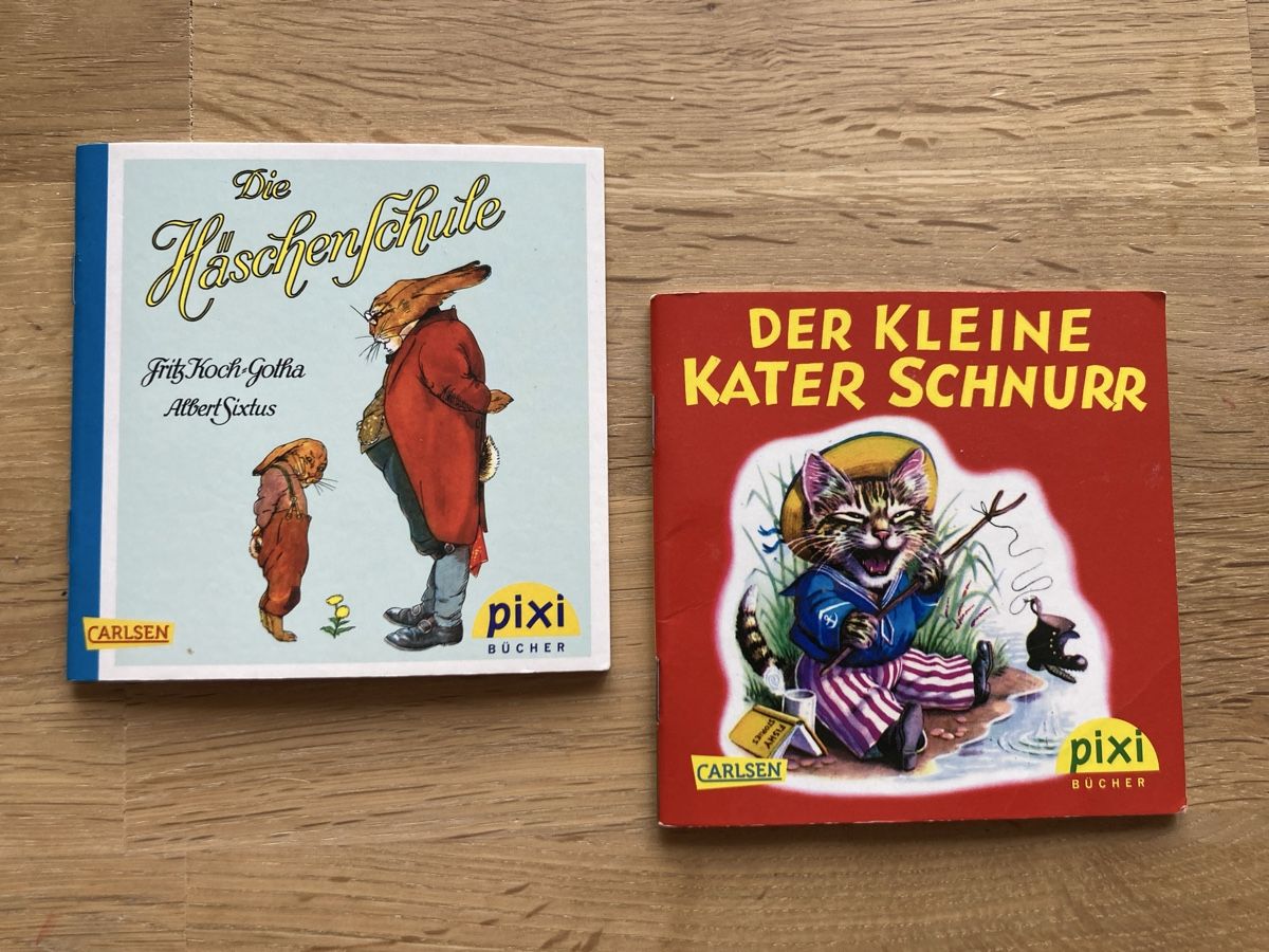 Bücher: Pixi Bücher - Die Häschenschule & Kater Schnurr, 2 Stk. – Gebraucht aus Schüpfheim von lenny25