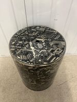 Concrete Side-table or Stool with Cityscscape Design