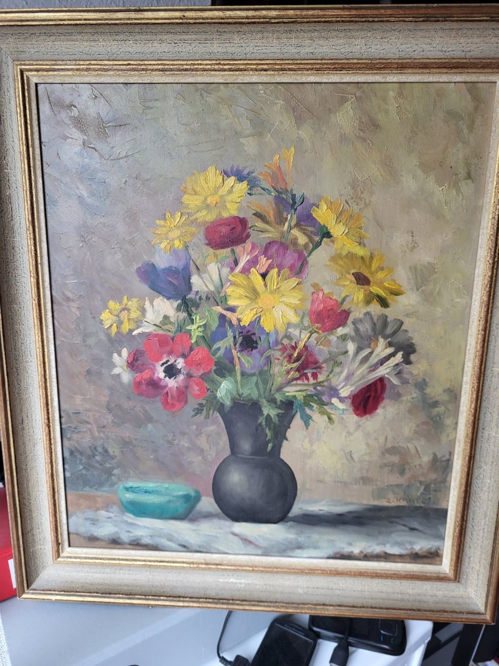 Gemälde: Blumenbild – Gebraucht aus Bolligen von Jsamsung