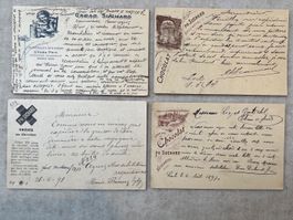4 verschiedene Suchard Ganzsachen