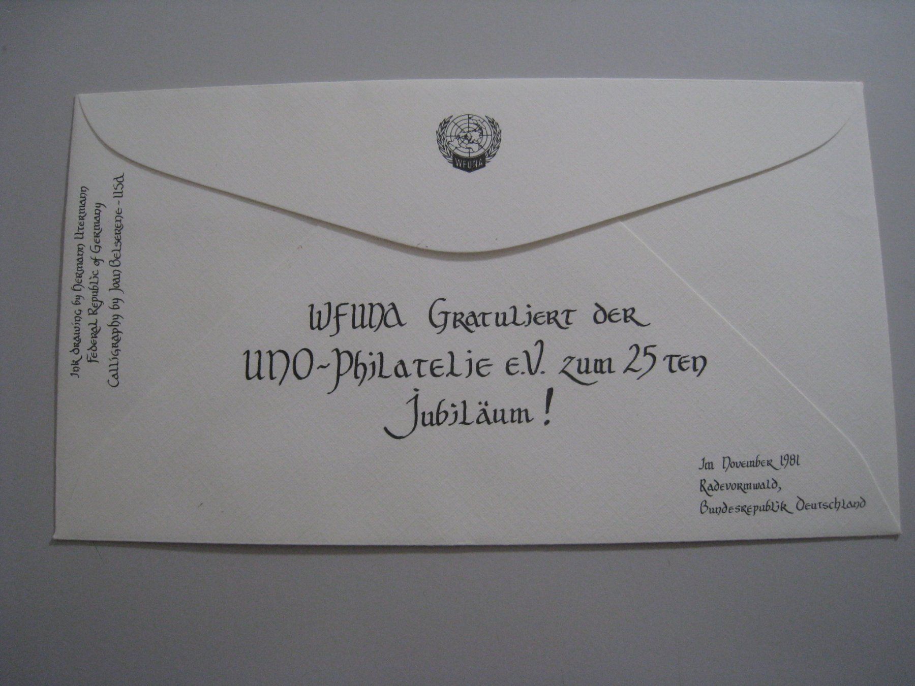 Buste & buste per spedizione: UNO Ersttagsbrief 1981  top – Usato da Aarwangen venduto da Pinsel7890 2