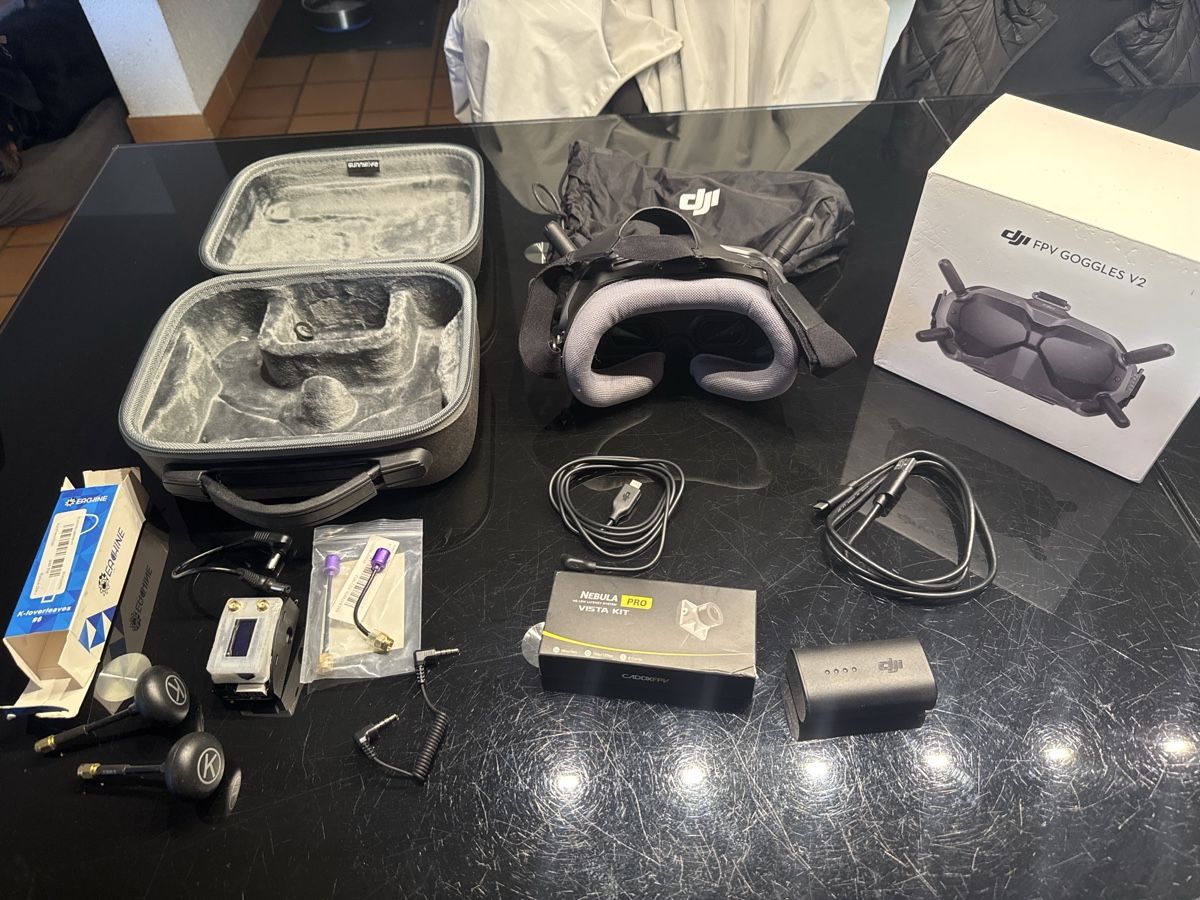 DJI Modellismo RC: [ÉTAT NEUF] Pack DJI Goggles V2 + Module Analogique Complet  – Nuovo (secondo la descrizione) da Soral venduto da Pccsp