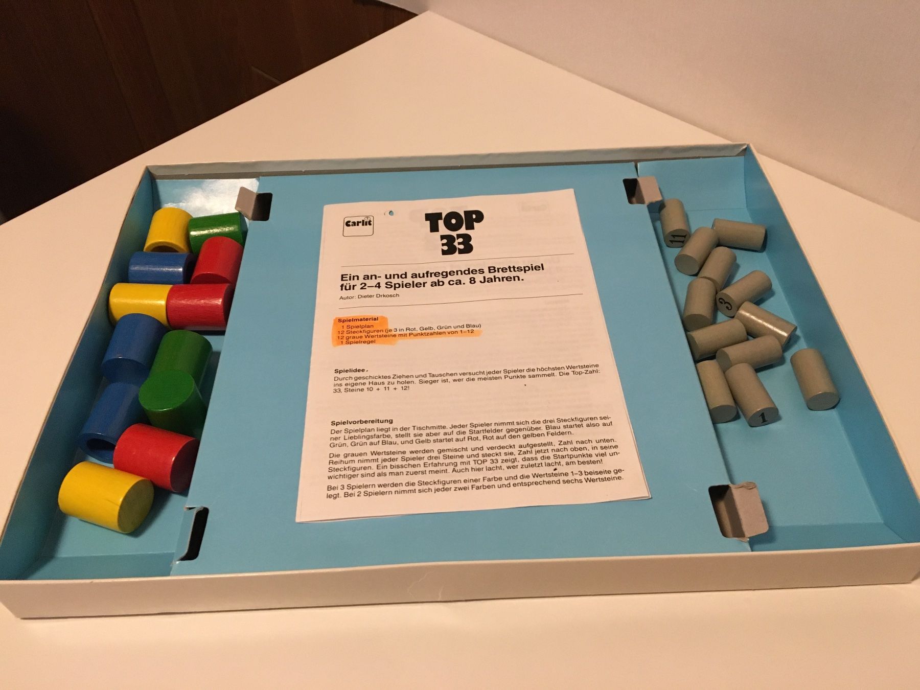Giochi: TOP 33 - Spiel von Carlit - 1988 – Usato da Andwil SG venduto da Rainboli 8