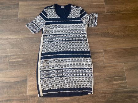 Seidel Kleid blau weiss Gr. 44