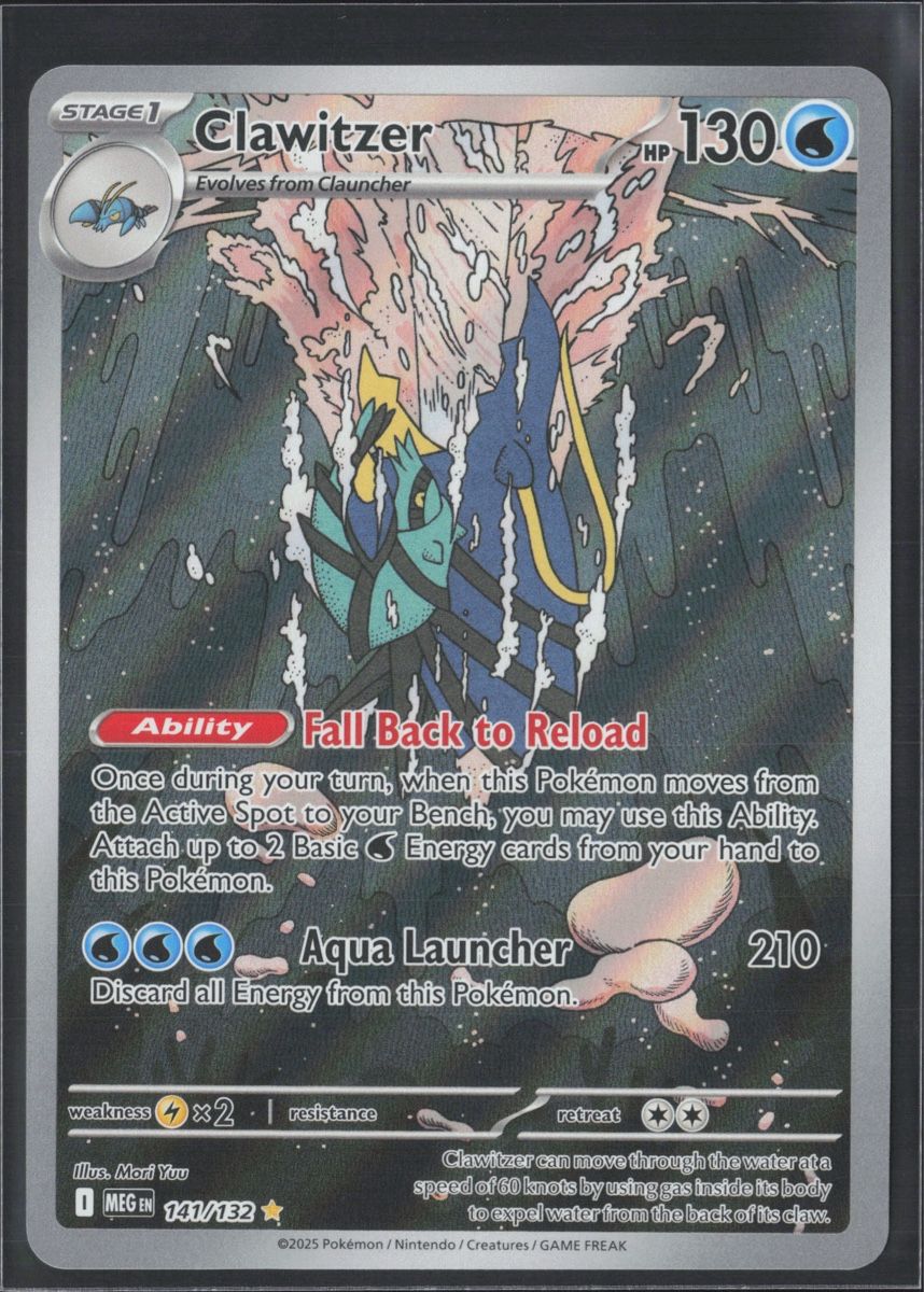 Pokémon Carte collezionabili: POKÉMON / Clawitzer / Mega Evolution / Illustration 🇺🇸 – Usato da Herzogenbuchsee venduto da TCG-High-Quality