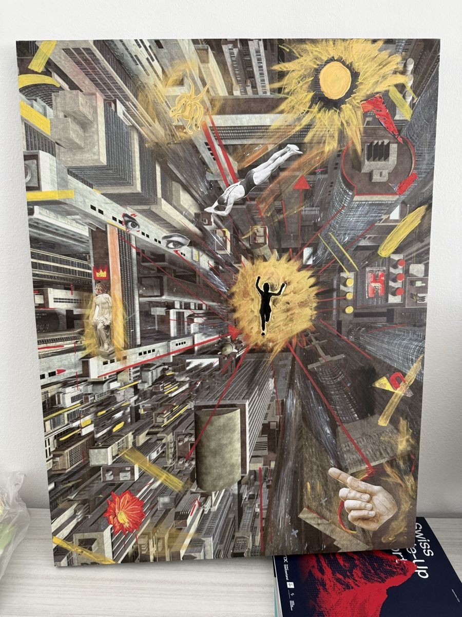 Gemälde: Quadro astratto acrilico decoupage – Gebraucht aus Massagno von mir_xl6c