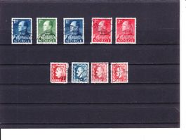 2 Séries - timbres - NORVEGE - 1955 - Obl.