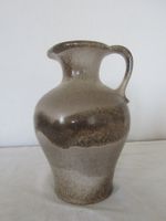 Vintage Krug Vase Keramik Design Braun Beige Top