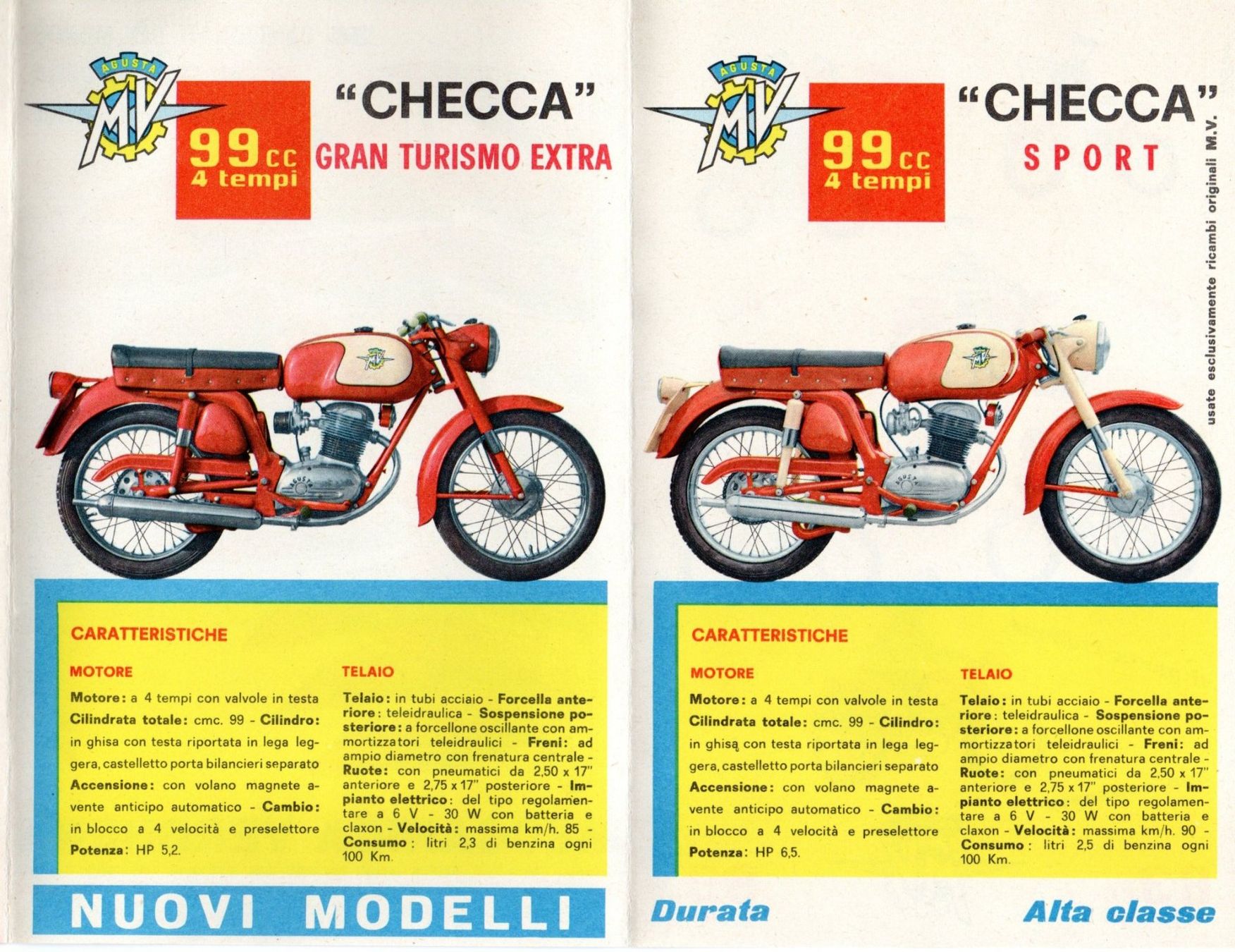 MV Agusta Route: MV Agusta Checca / Liberty 1962 - Originalprospekt – D'occasion à Malans GR par Chueche427 2