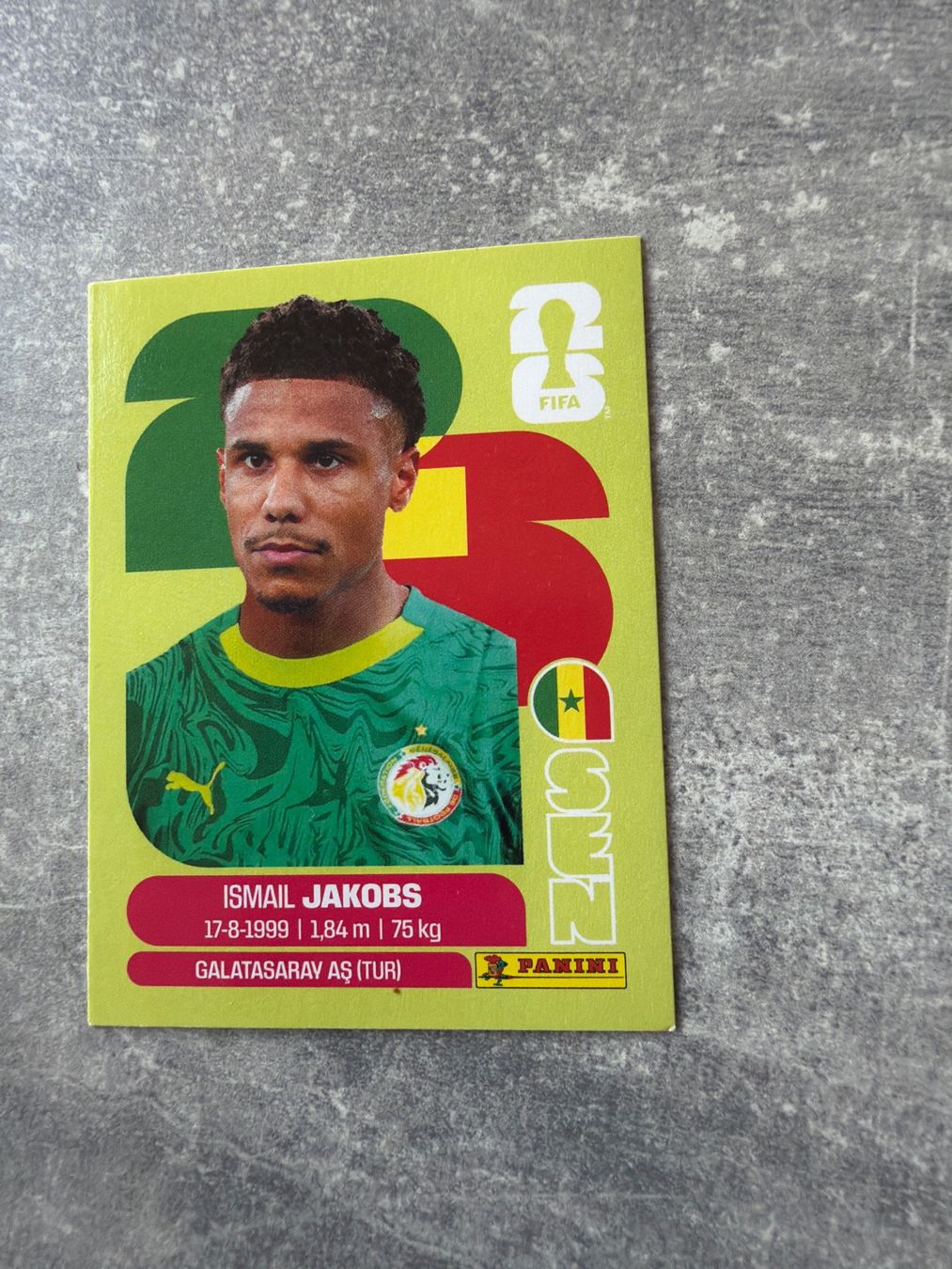 Panini Carte collezionabili: Panini Sticker Ismail Jakobs SEN6 – Usato da Pfeffingen venduto da Fantasy1971