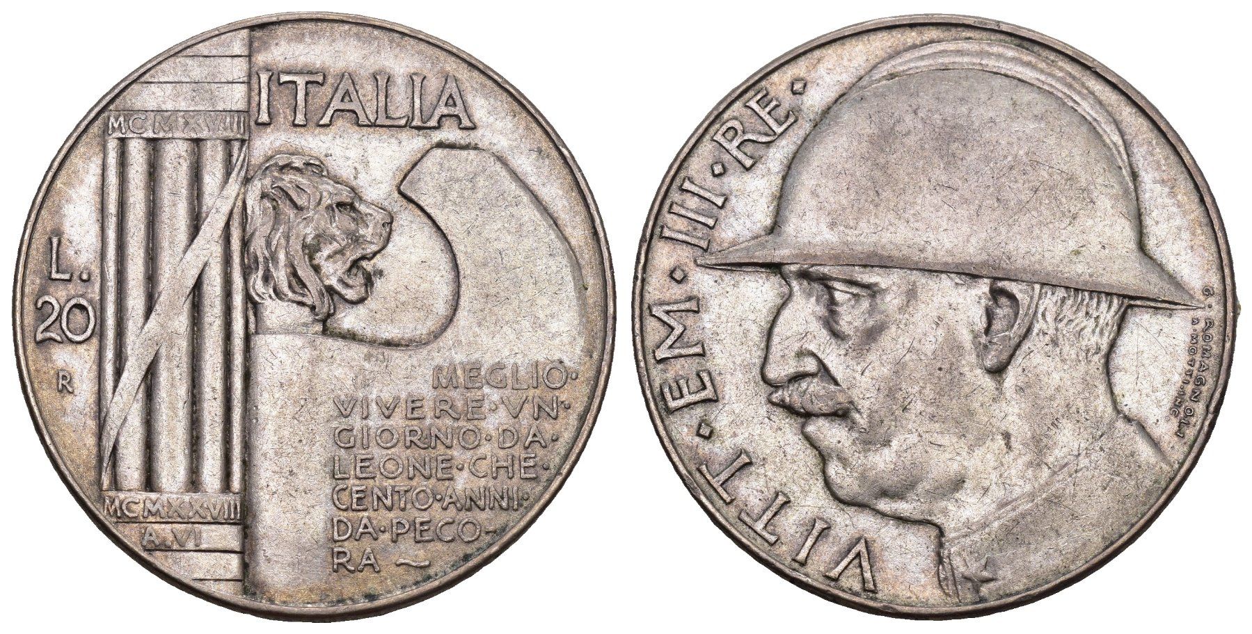 Tutti le monete: Italien 1928 – Usato da Bern venduto da numismatictops