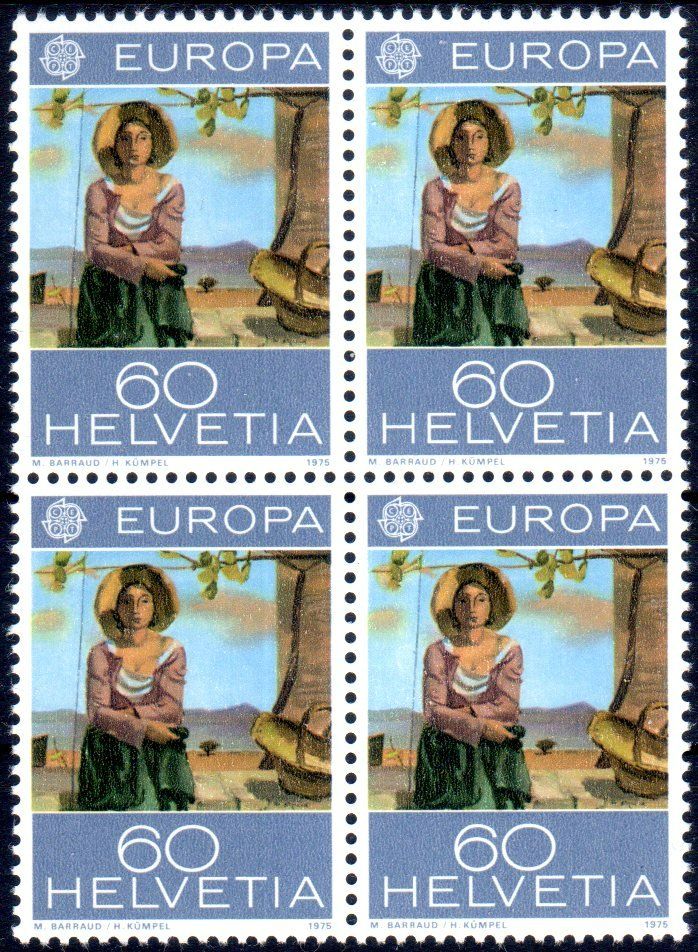 Tutti i francobolli: EUROPAMARKE 1975 4ERBLOCK ** POSTFRISCH ** - TH85 – Nuovo (secondo la descrizione) da Losone venduto da EM2019