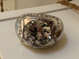 Hochzeits Serviettenring mit riesigem Strass
