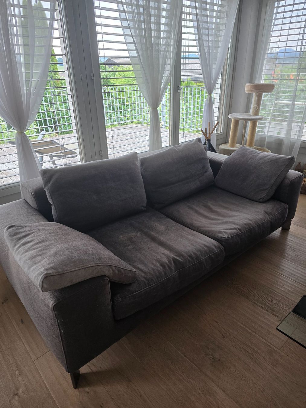 Divani: Busnelli Sofa dunkelgrau 3er und 2er gebraucht – Usato da Matzingen venduto da Lilo1407 6