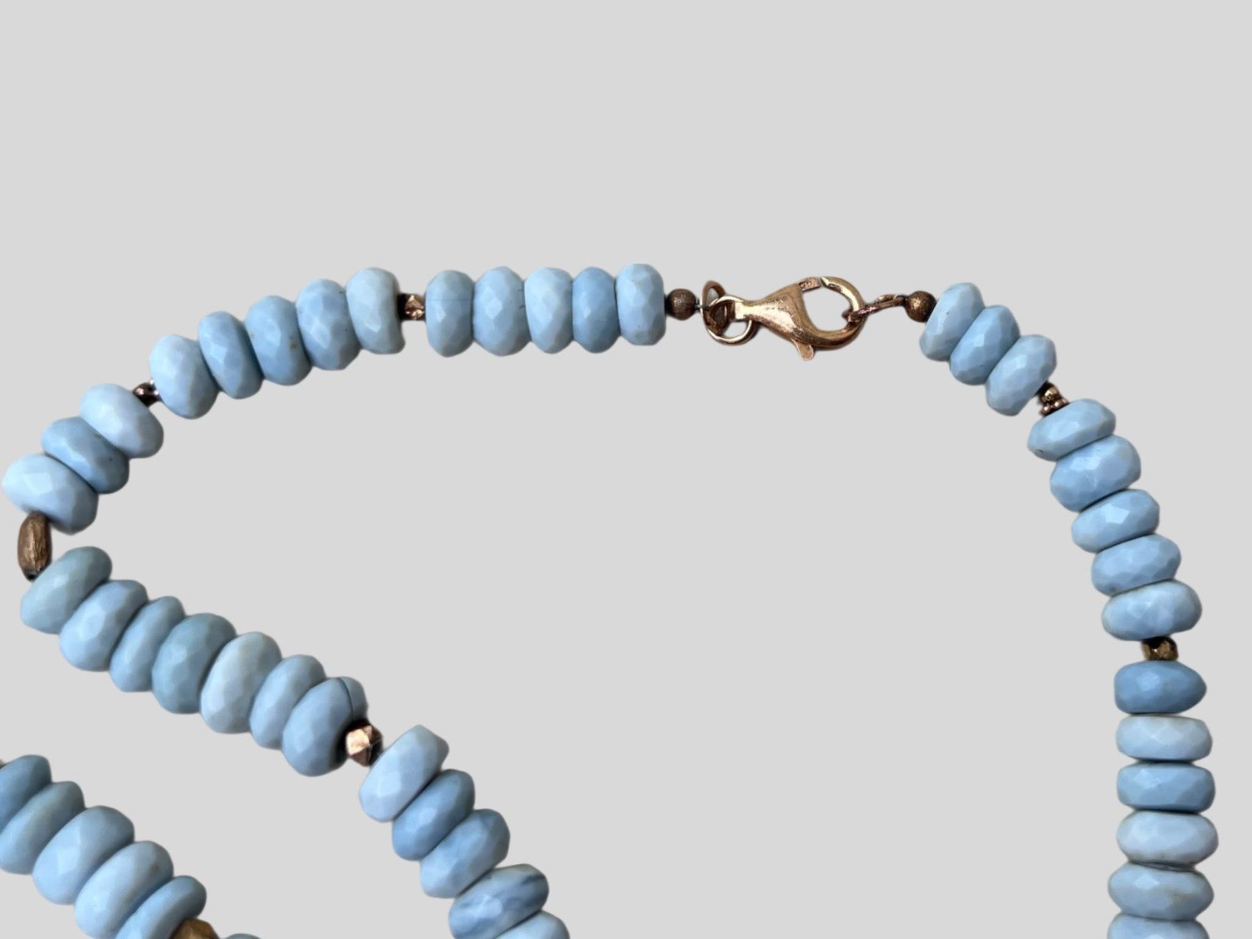 Catenine: AB 1.- Collier aus Chalcedon und Silber Elementen – Usato da Wohlenschwil venduto da Amadeus-Auctions