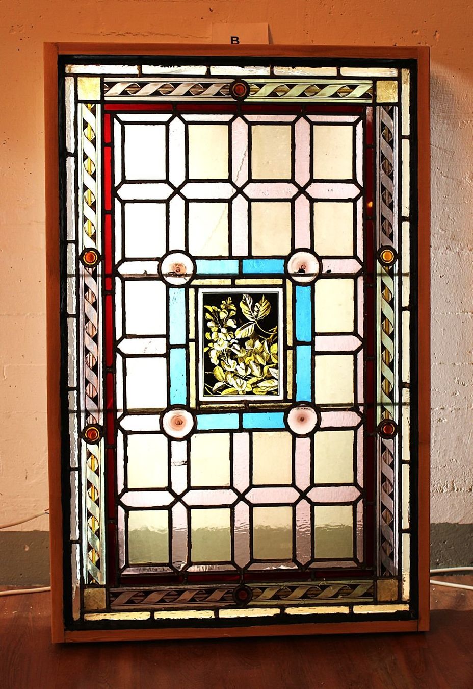 Fenster: Bleiglasfenster B. Jugendstil. ANTIK. – Gebraucht aus Trun von artantic
