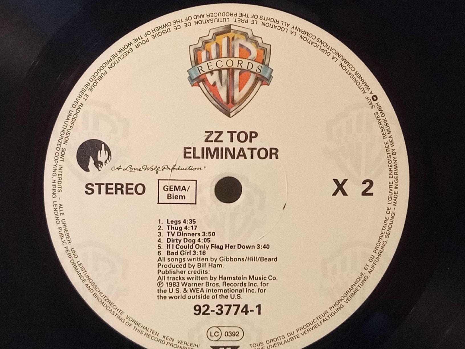 Dischi in vinile: ZZ Top Eliminator Vinyl LP 1983 – Usato da basel venduto da markusb07 7