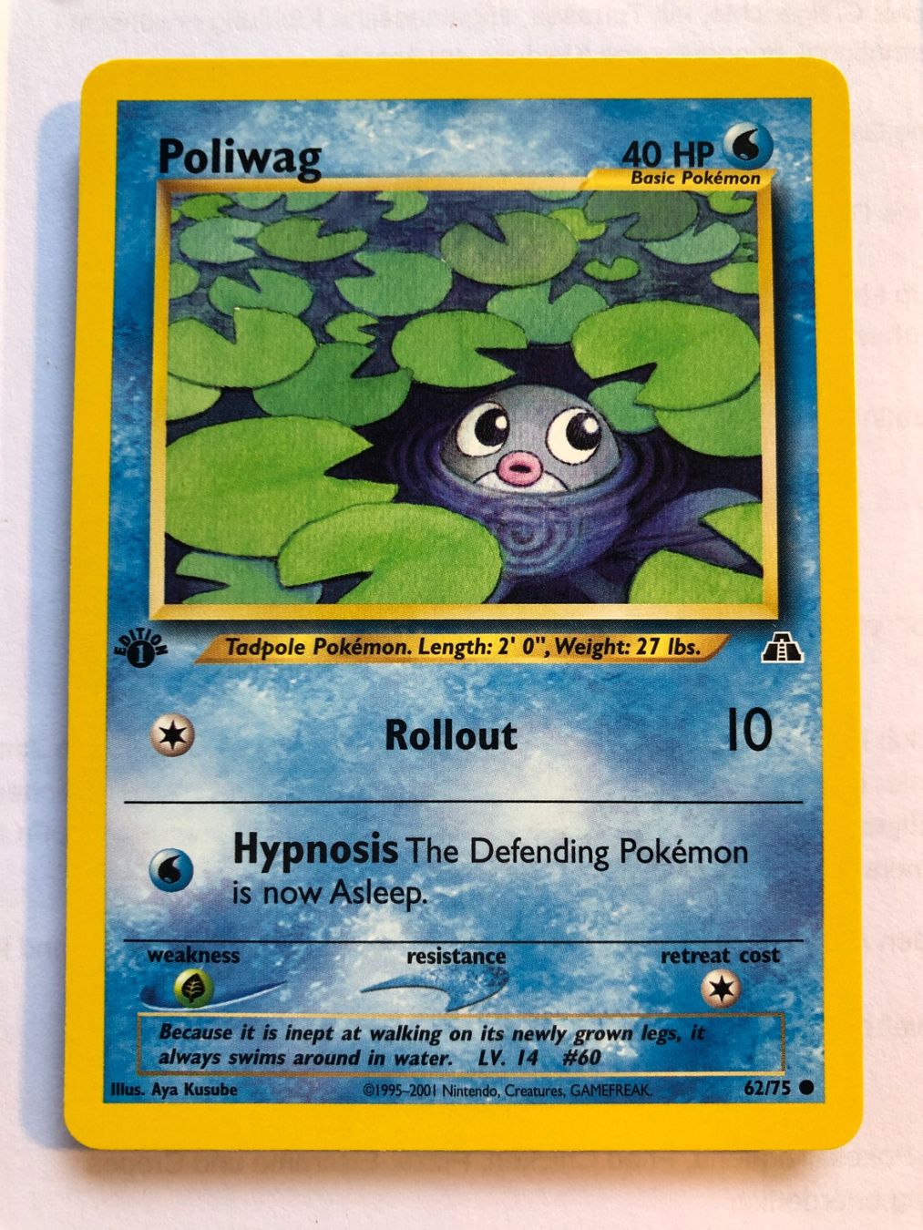 Carte collezionabili: Poliwag 1st Neo Discovery - MINT - ab 1.- – Usato da Giubiasco venduto da dan_pr8b