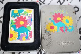 ZIPPO Feuerzeug -CAMEL CIGARETTES - FLOWERS - 1997