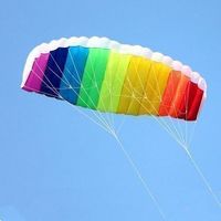 🐭 NEU Regenbogen Lenkdrachen 1.4m