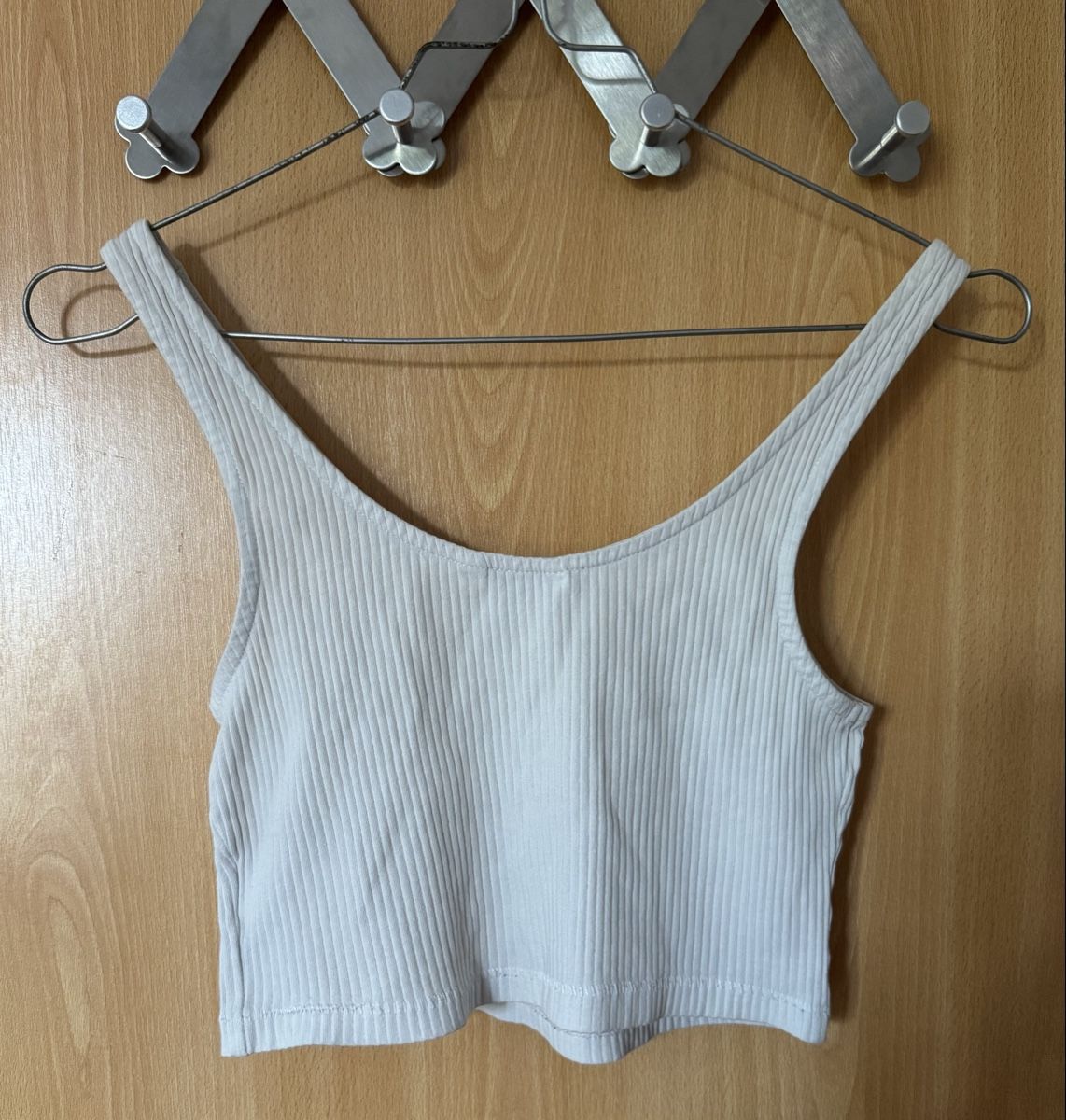 Tops: Crop Top côtelé blanc – Gebraucht aus Ins von maximal_30CHF 1