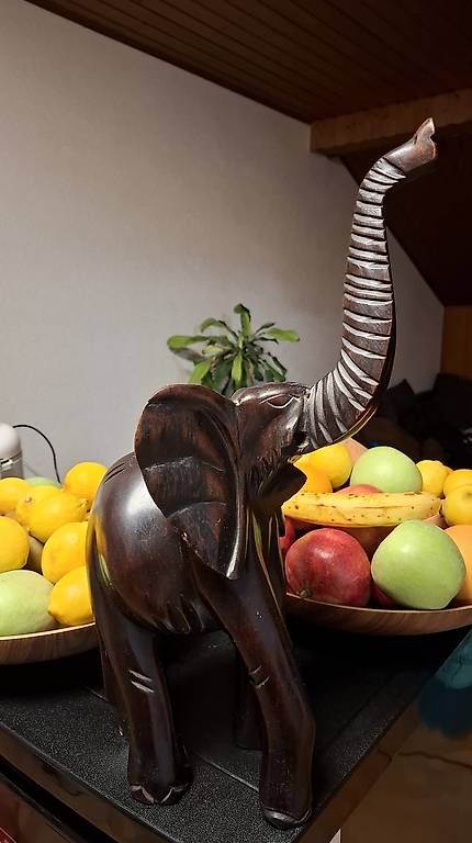 Statuette: Elephant en bois d'Afrique  – Usato da Noréaz venduto da san_f77y 1