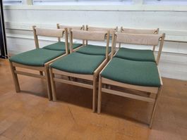 H.W. Klein für Bramin, dänische designer Stühle Eiche