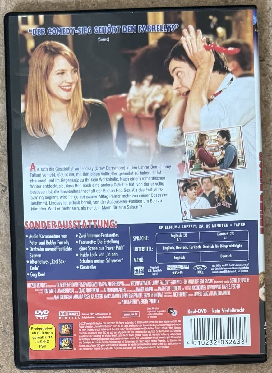 Alle DVDs: FEVER PITCH  – Neu (gemäss Beschreibung) aus Dietikon von AndreaSch01 1