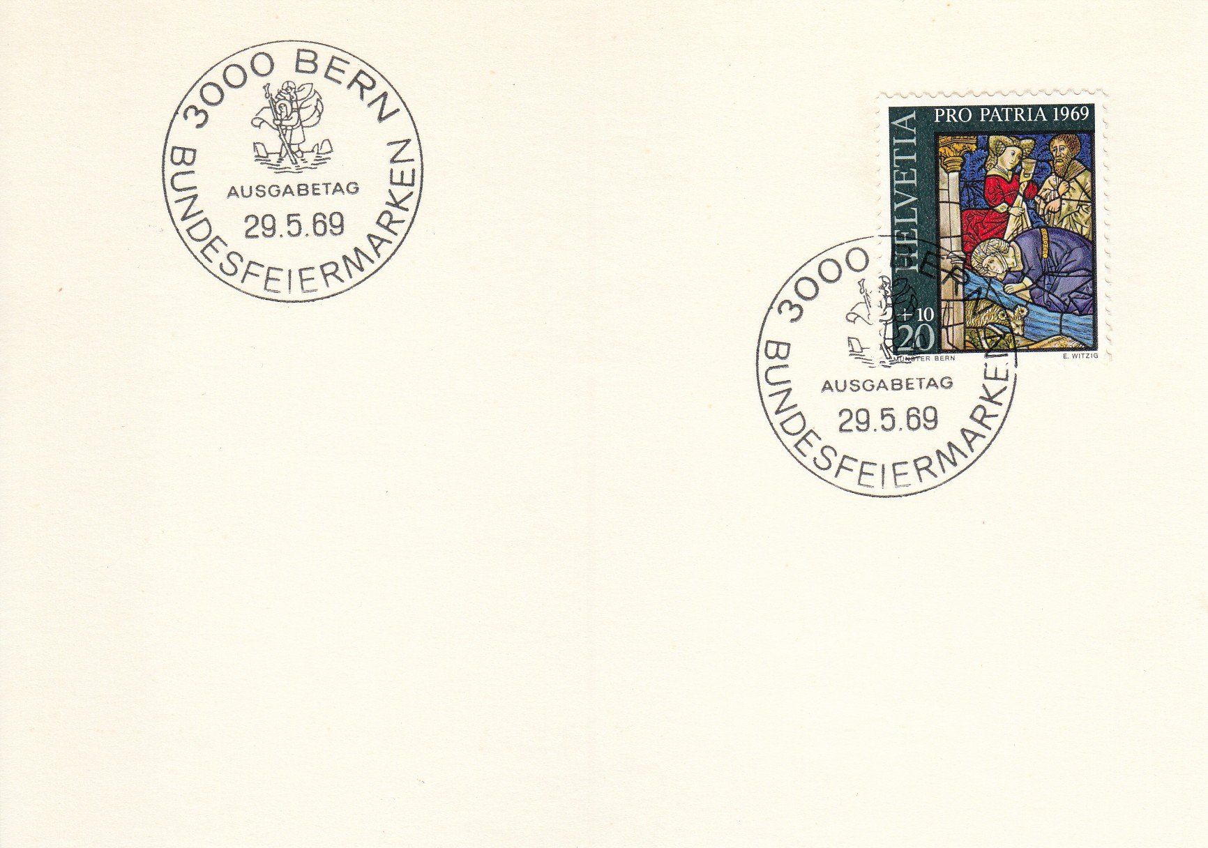 Tutti i francobolli: 1969 Pro Patria 4 FDC Einzelmarken – Usato da Spreitenbach venduto da Mustang_1105 1