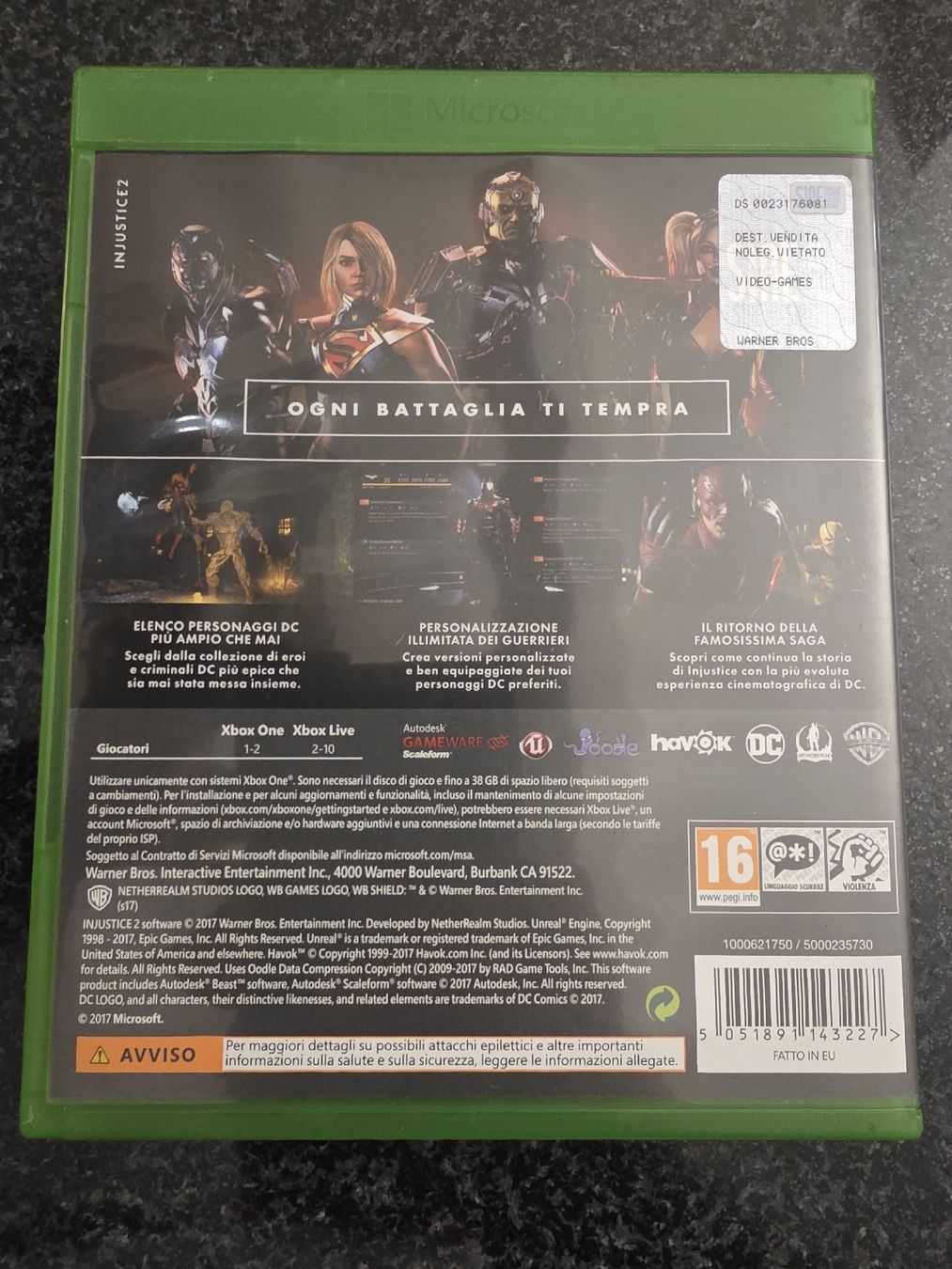 Giochi: Injustice 2 Xbox One  – Usato da Chavornay venduto da Crash37 1
