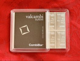 Valcambi Silber CombiBar 100g 10x10g neu in Kapsel