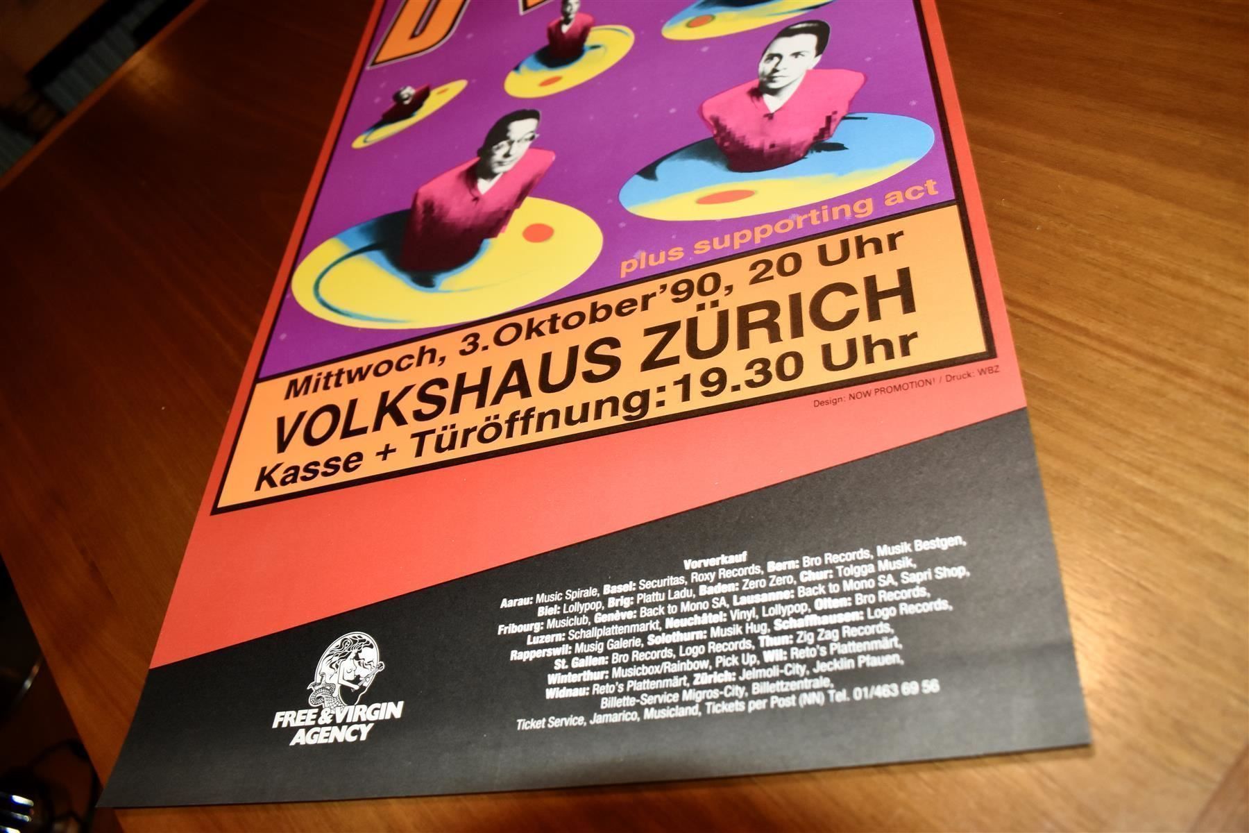 Dischi in vinile: DEVO Konzert-Plakat Zürich 1990 ORGINAL – Usato da Pfaffhausen venduto da mono_rec 9