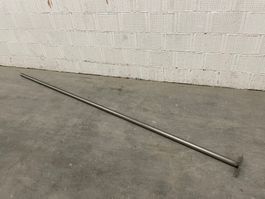 Rundrohr ca.2900x40/2,0mm mit Abschlussflansch ca.200x40/4mm